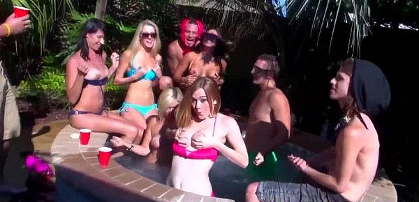  Real bikini party turning into orgy